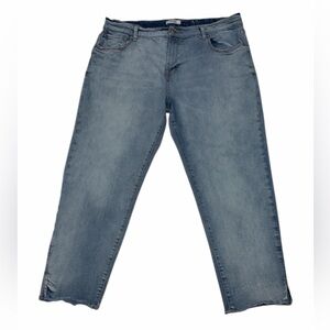 KENZIE WOMENS CROPPED BLUE JEANS SIZE 14/32